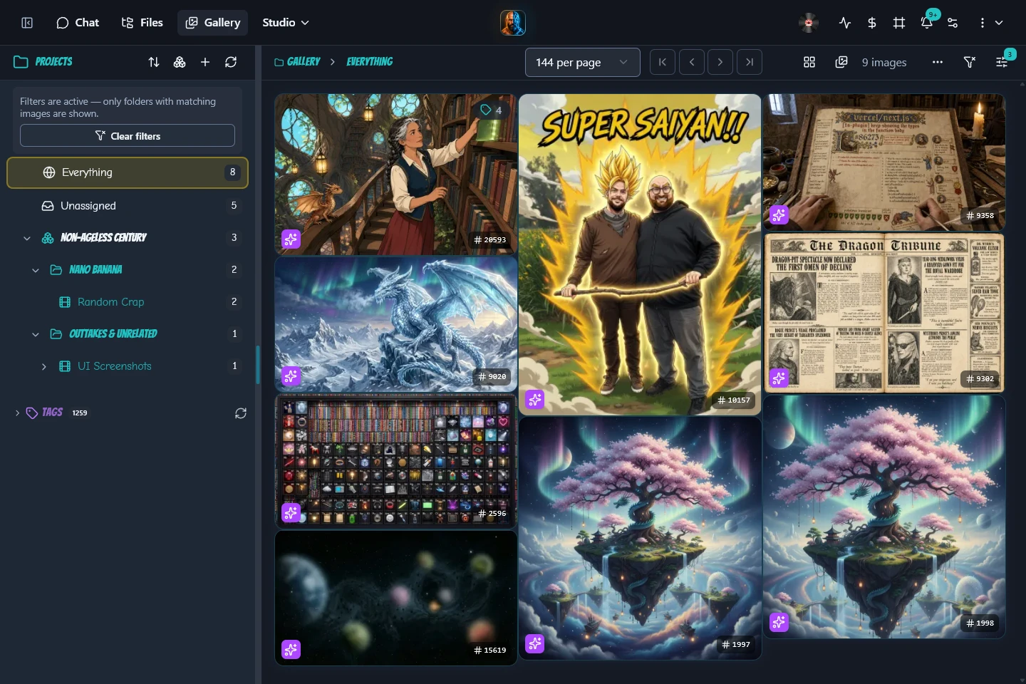 A preview of the PanelForge image gallery.
